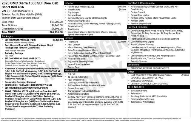 Certified 2023 GMC Sierra 1500 SLT w/ SLT Premium Package image 7