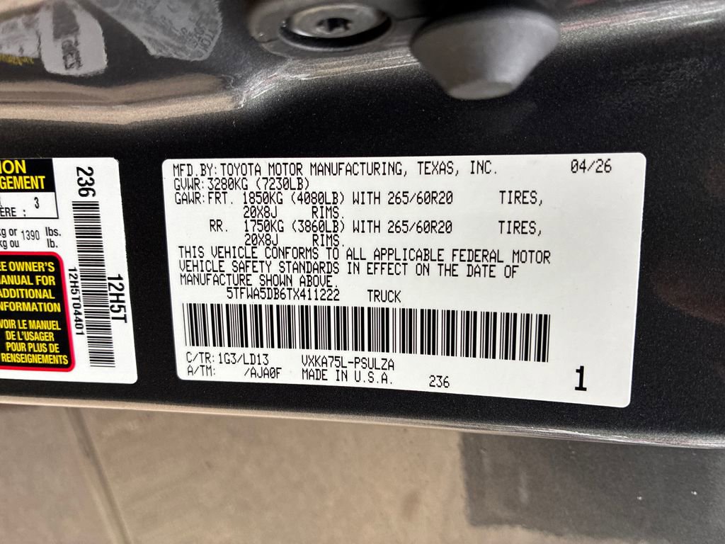 New 2026 Toyota Tundra Limited AWD/4WD image 55