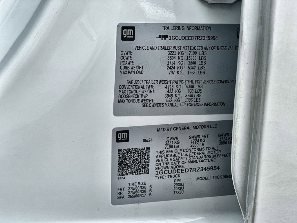 Certified 2024 Chevrolet Silverado 1500 RST w/ RST All Star Premium Package image 33