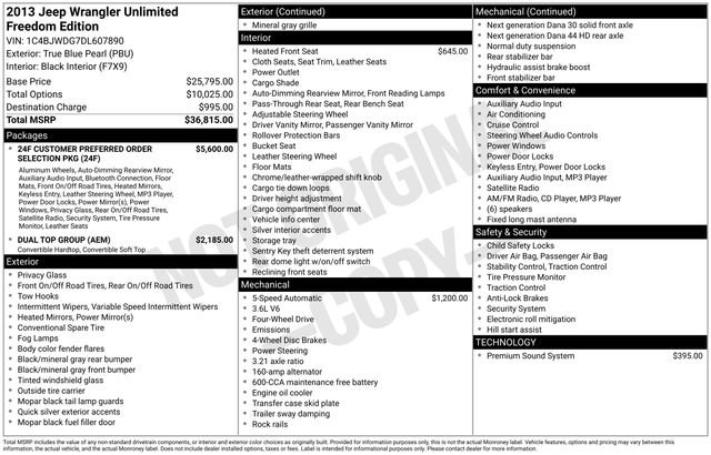 Used 2013 Jeep Wrangler Unlimited Sport image 5