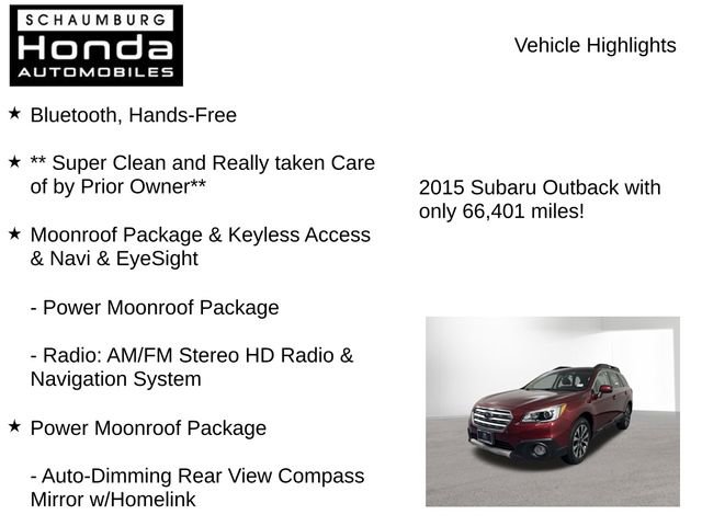 Used 2015 Subaru Outback 2.5i Limited AWD/4WD image 7