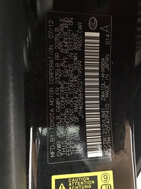 Used 2012 Lexus CT 200h image 25