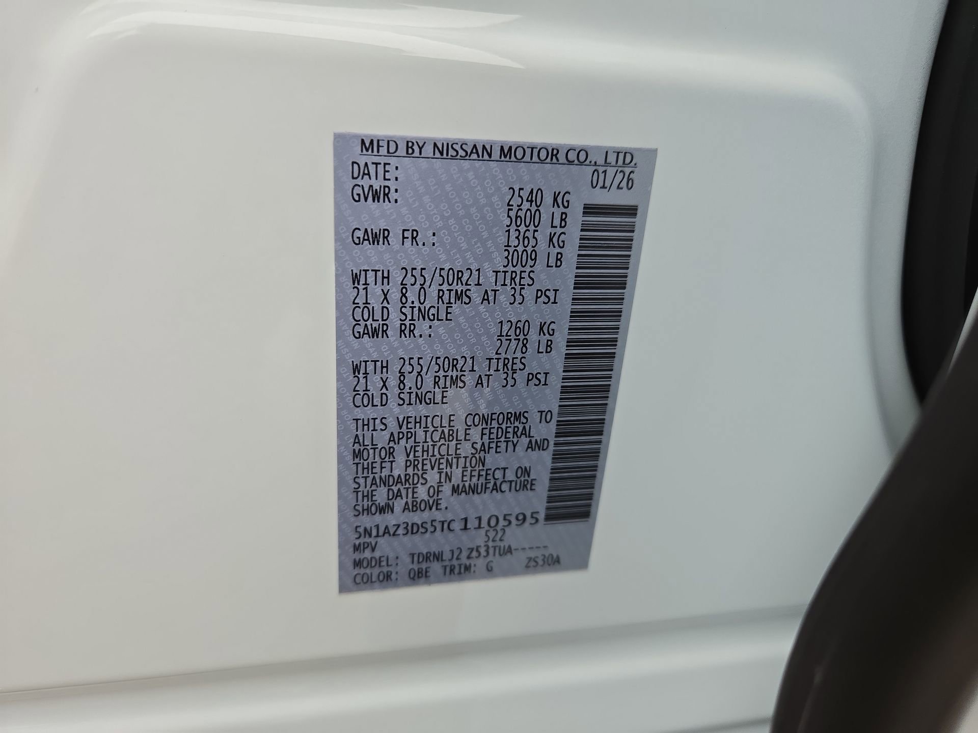 New 2026 Nissan Murano Platinum w/ Cargo Package image 39