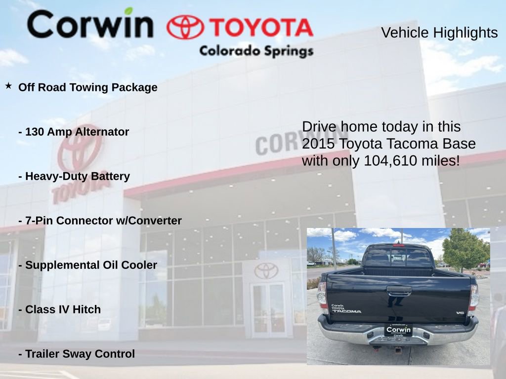 Used 2015 Toyota Tacoma 4x4 Double Cab w/ TRD Off-Road Package image 7