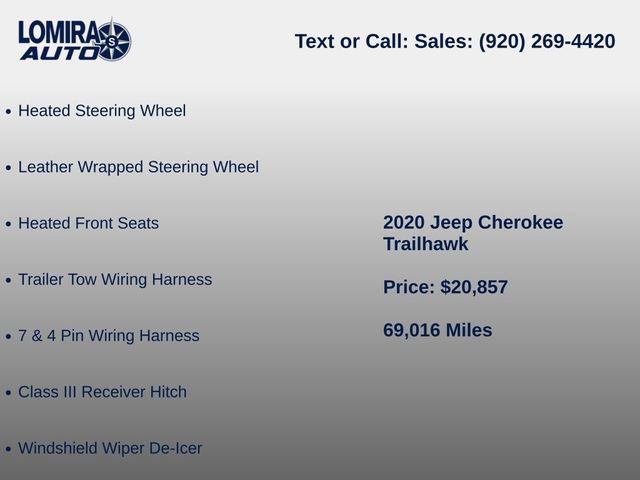 Used 2020 Jeep Cherokee Trailhawk w/ Comfort & Convenience Group AWD/4WD image 16
