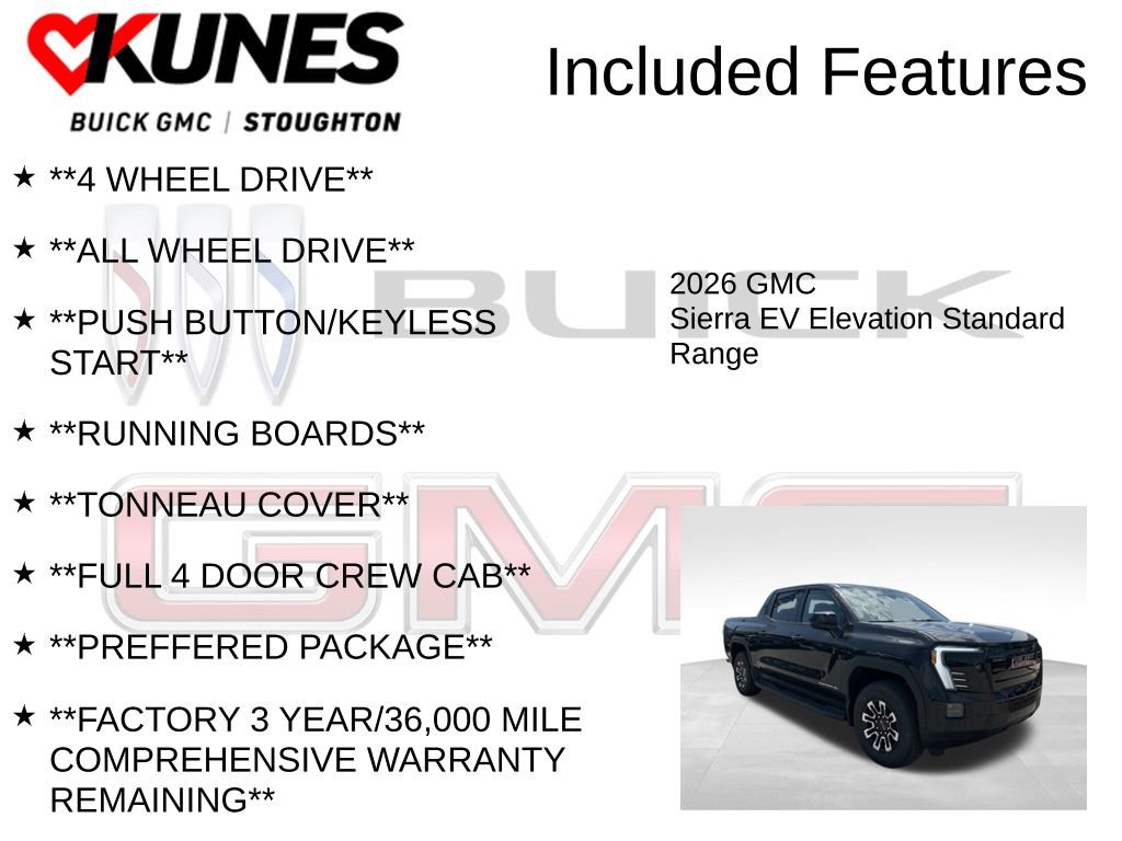 New 2026 GMC Sierra EV Elevation AWD/4WD image 3