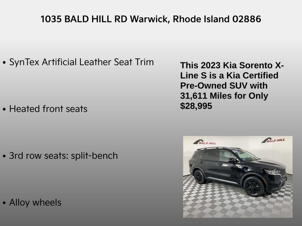 Certified 2023 Kia Sorento S w/ Panoramic Sunroof Package image 26