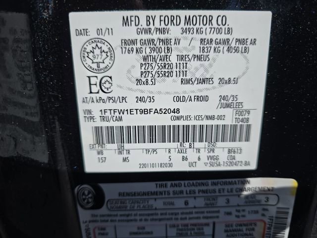 Used 2011 Ford F150 XLT w/ XTR Pkg image 32