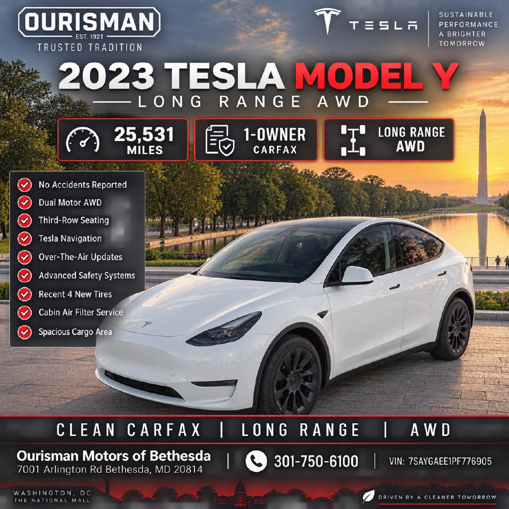 Used 2023 Tesla Model Y Long Range AWD/4WD image 2