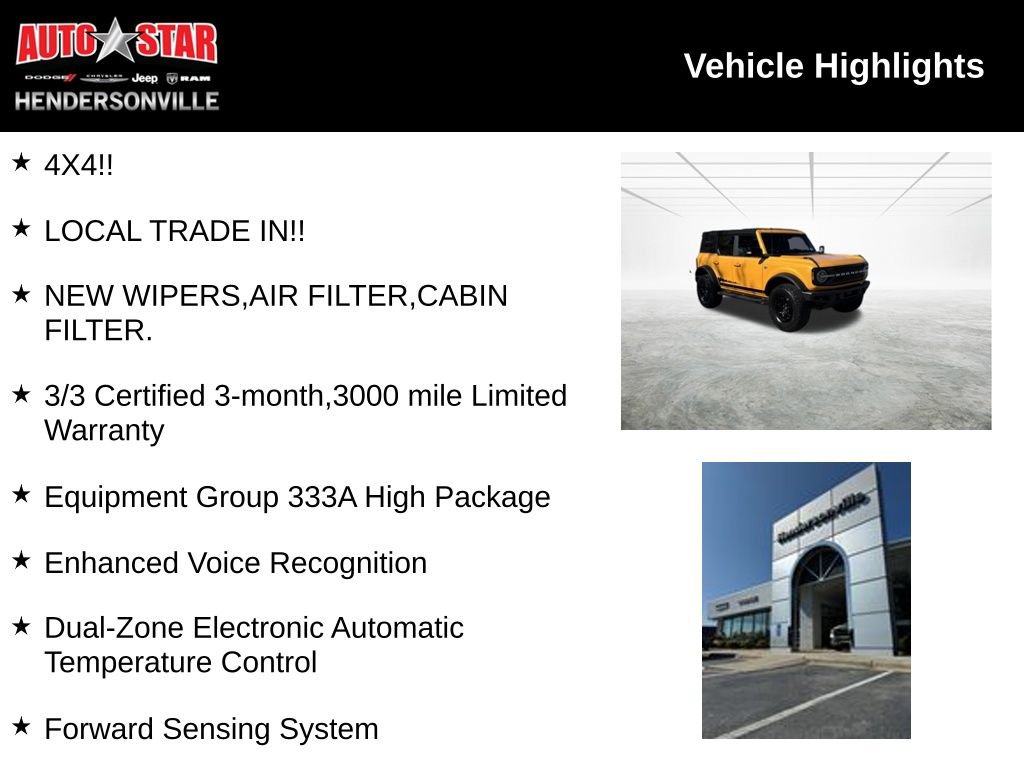 Used 2021 Ford Bronco Wildtrak image 4