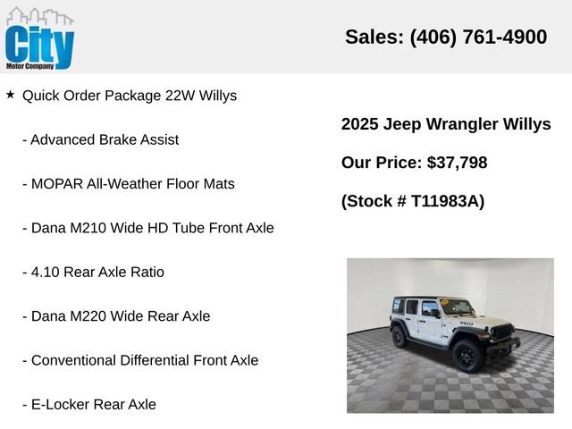 Used 2025 Jeep Wrangler Unlimited Sport AWD/4WD image 7