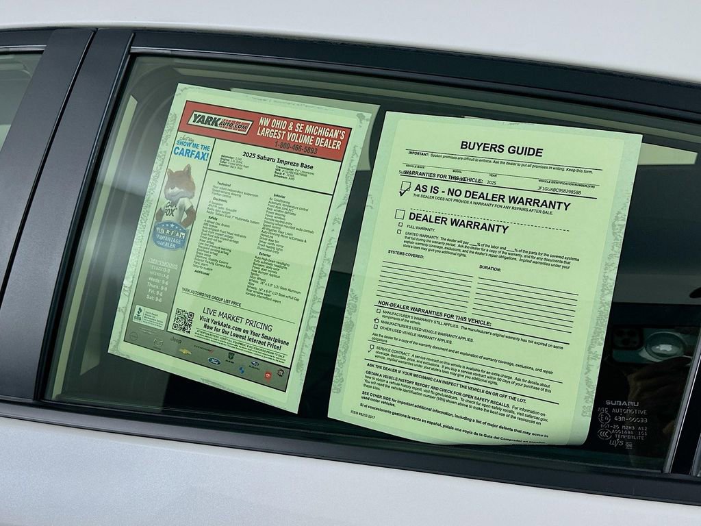 Certified 2025 Subaru Impreza 2.0i AWD/4WD image 13