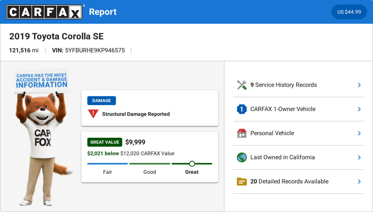 Used 2019 Toyota Corolla SE FWD image 3
