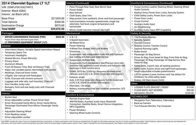 Used 2014 Chevrolet Equinox LT w/ Driver Convenience Package image 29