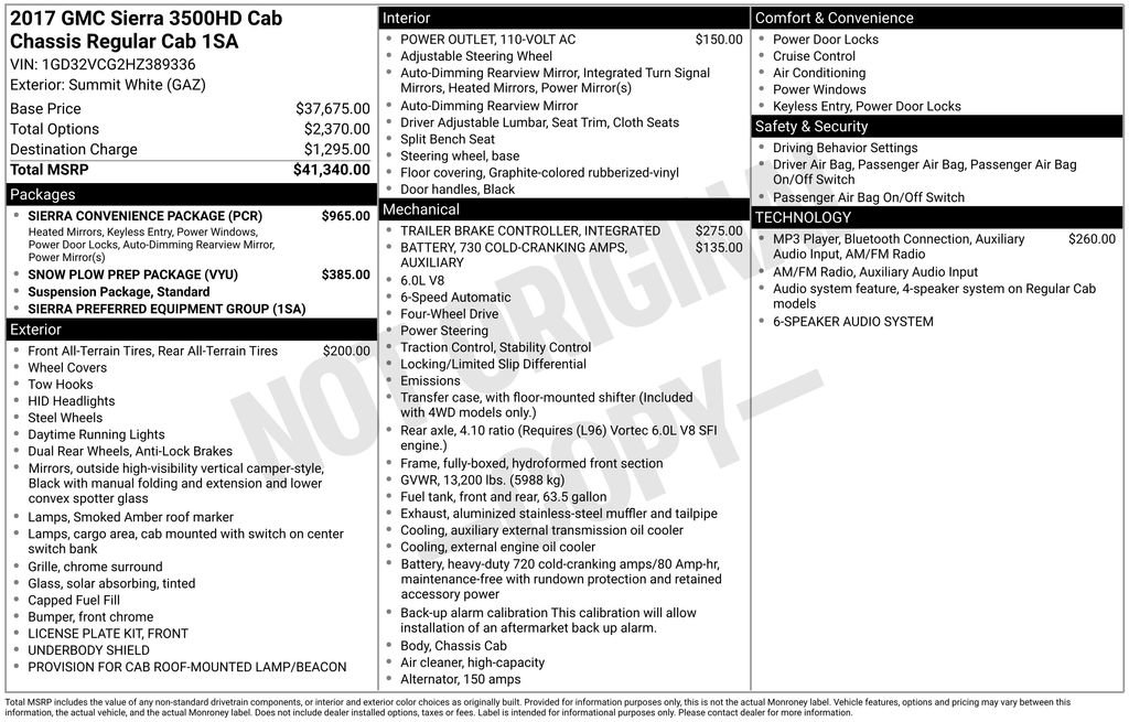 Used 2017 GMC Sierra 3500 4x4 Regular Cab w/ Sierra Convenience Package image 23