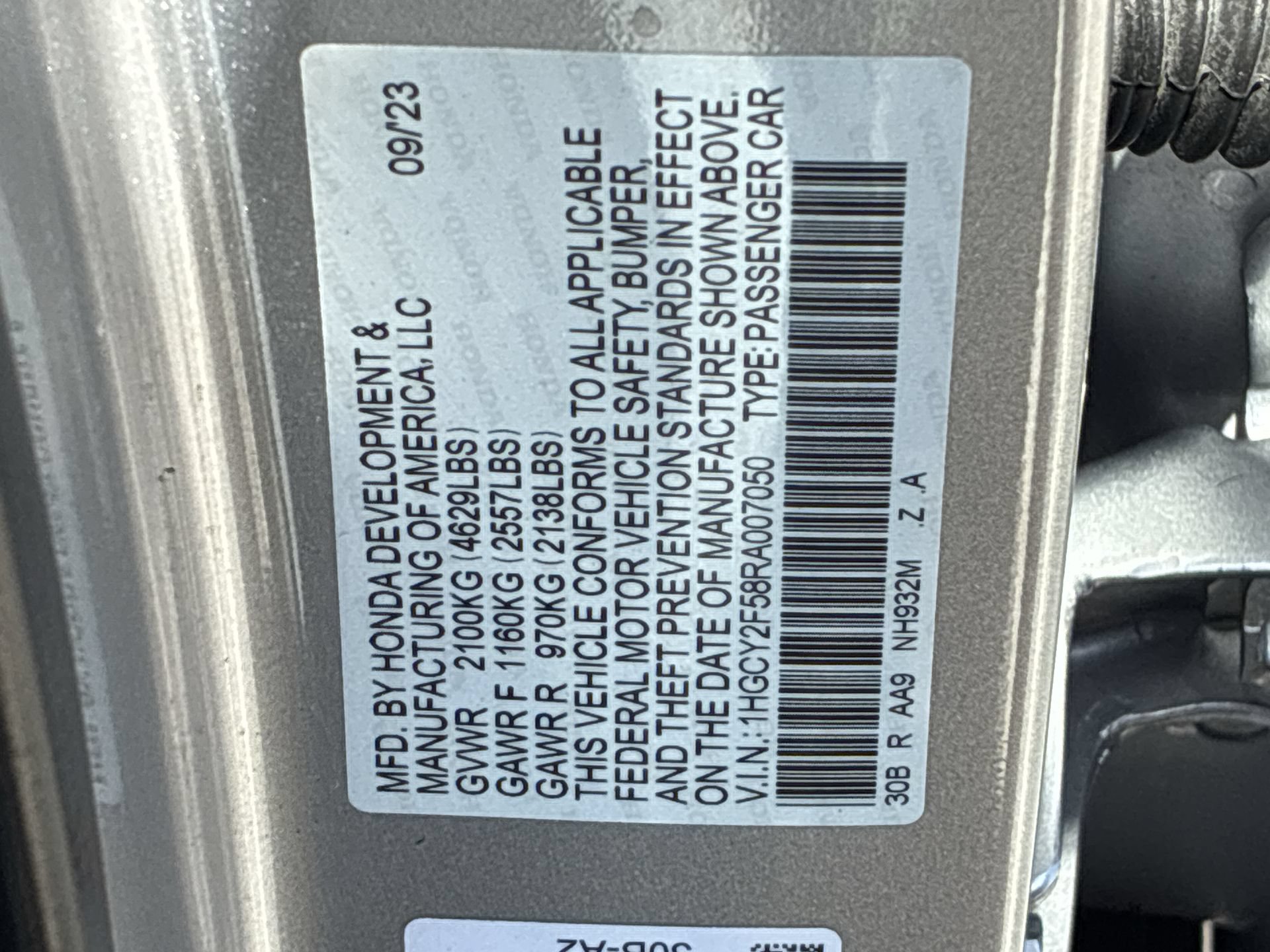 Certified 2024 Honda Accord Sport image 39