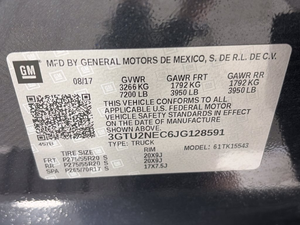 Used 2018 GMC Sierra 1500 SLT w/ SLT Premium Package AWD/4WD image 9