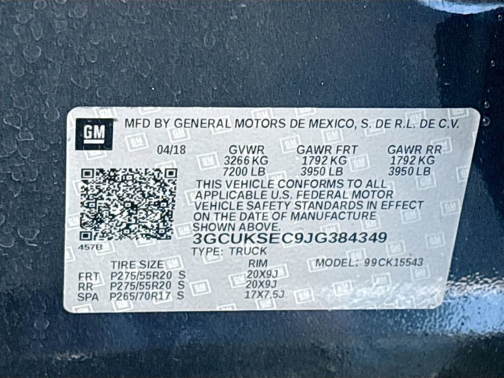 Used 2018 Chevrolet Silverado 1500 LTZ w/ Sport Package image 31