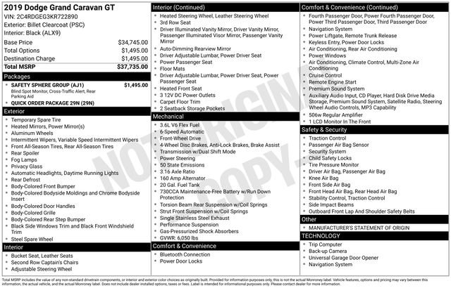 Used 2019 Dodge Grand Caravan GT w/ Safety Sphere Group image 3