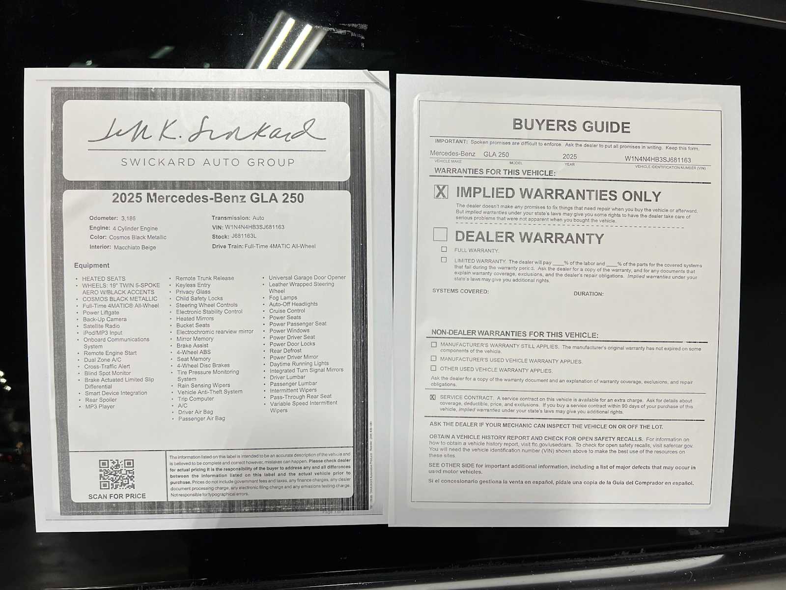 Used 2025 Mercedes-Benz GLA 250 4MATIC image 39