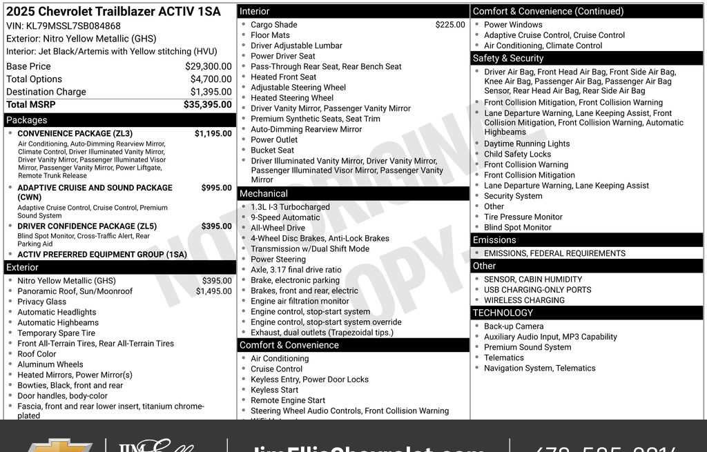 New 2025 Chevrolet TrailBlazer ACTIV w/ Convenience Package image 7