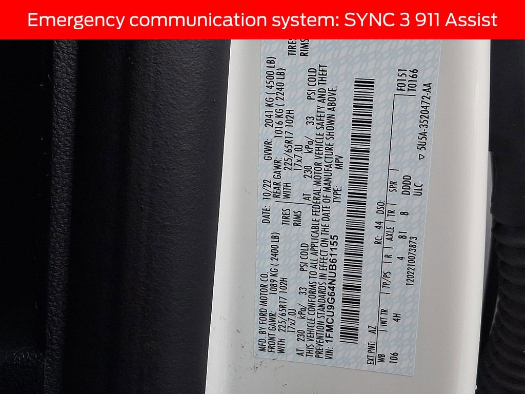 Used 2022 Ford Escape SE w/ Cold Weather Package image 26