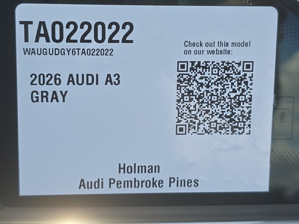 Certified 2026 Audi A3 2.0T Premium w/ Convenience Package AWD/4WD image 30