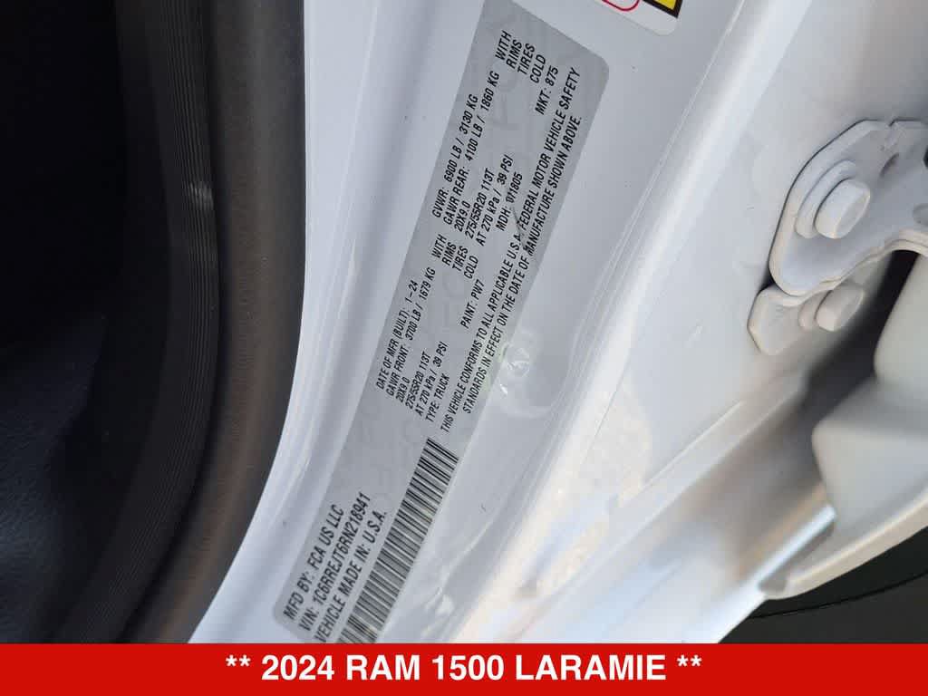 Used 2024 RAM 1500 Laramie RWD image 33