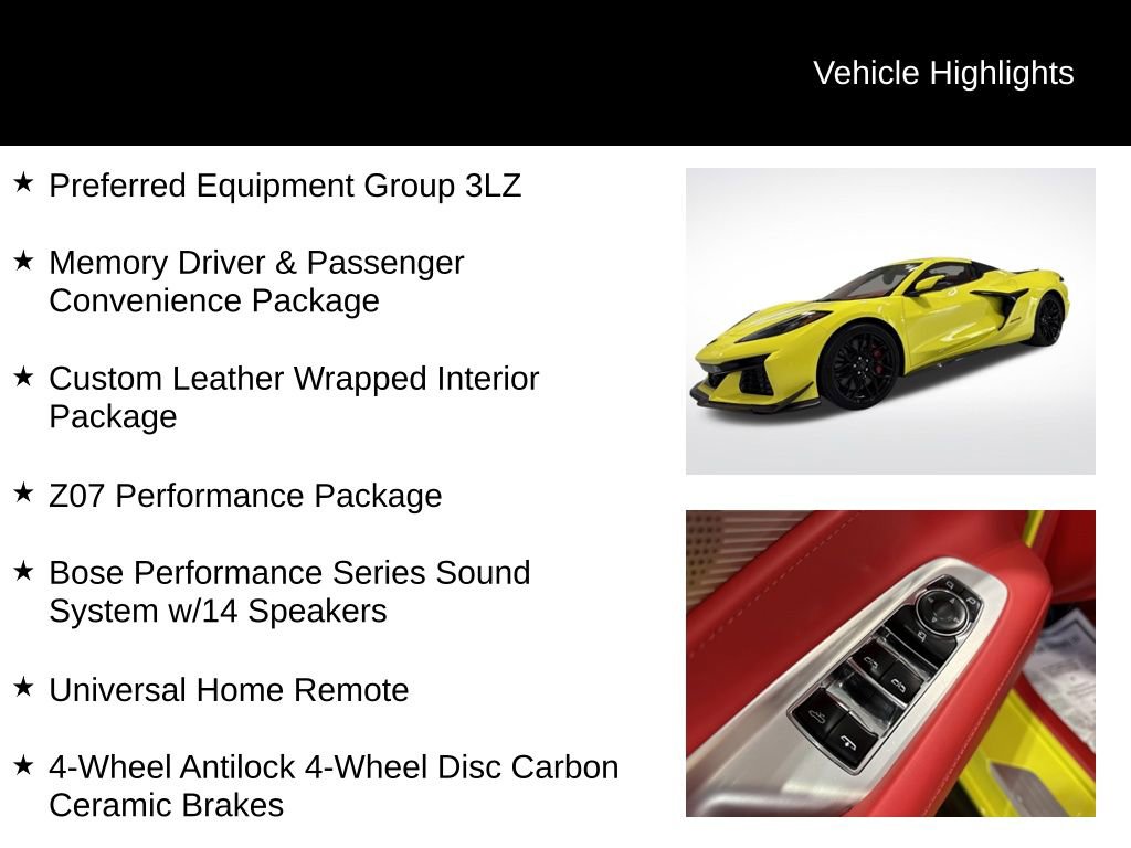 Used 2024 Chevrolet Corvette Z06 w/ Z07 Performance Package image 2