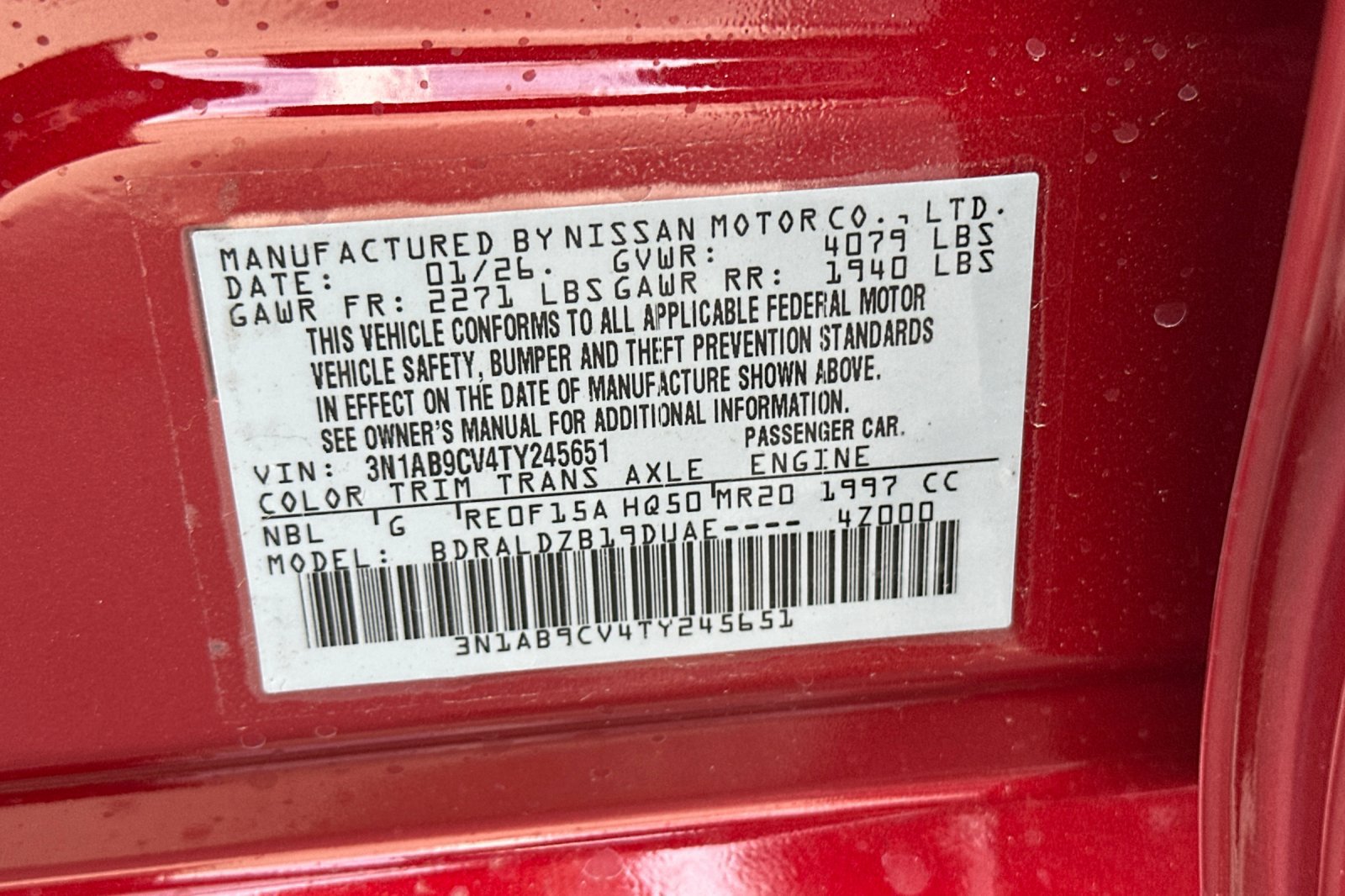 New 2026 Nissan Sentra SV w/ SV Convenience Package FWD image 26