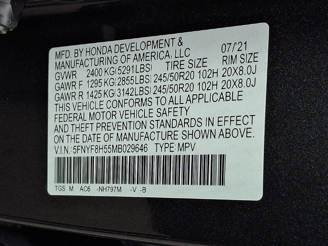 Used 2021 Honda Passport EX-L image 28