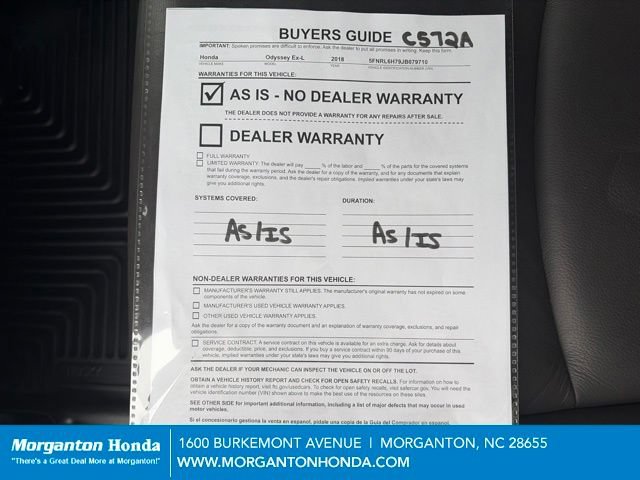 Used 2018 Honda Odyssey EX-L image 28
