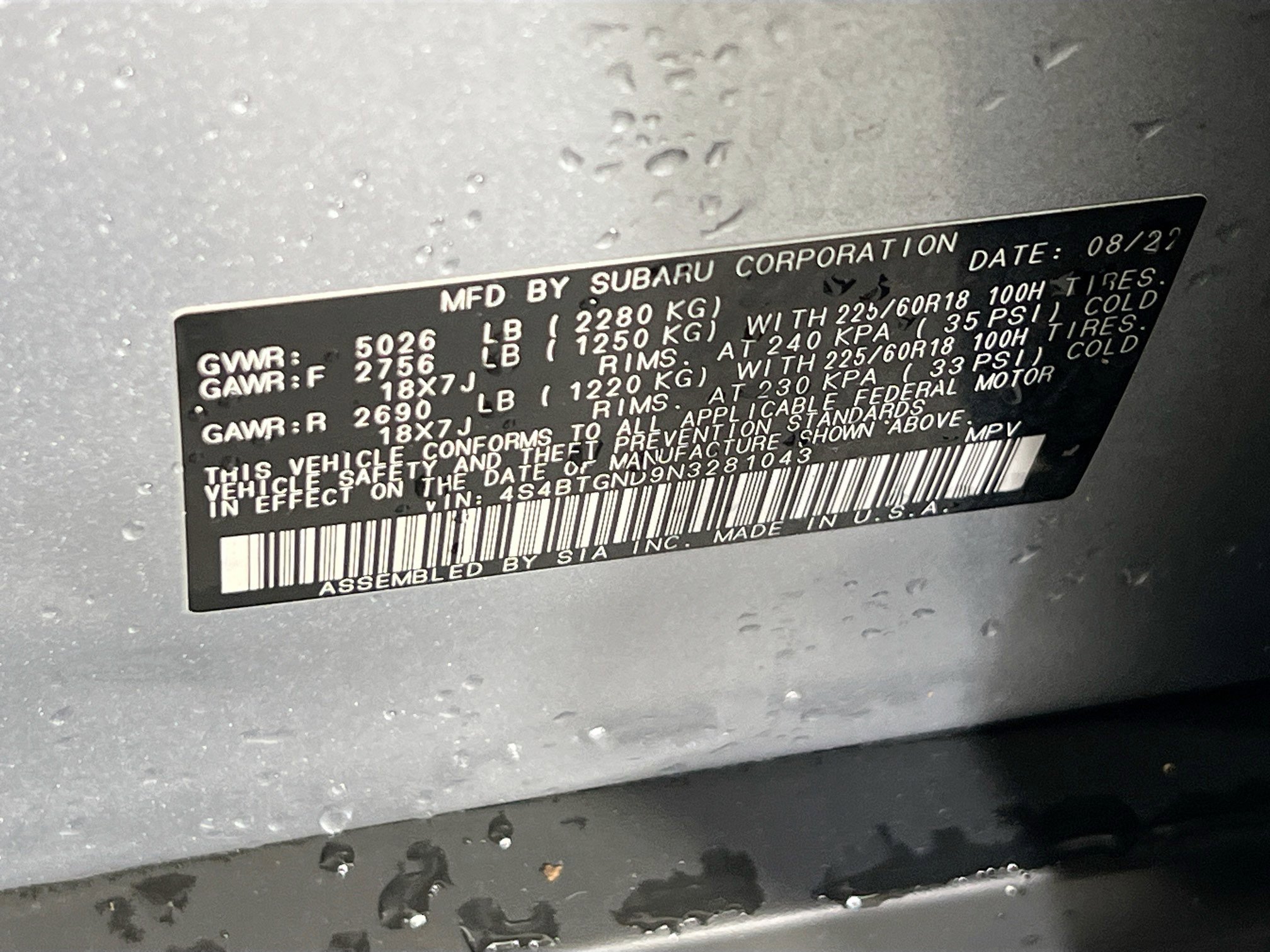 Used 2022 Subaru Outback Limited XT image 32