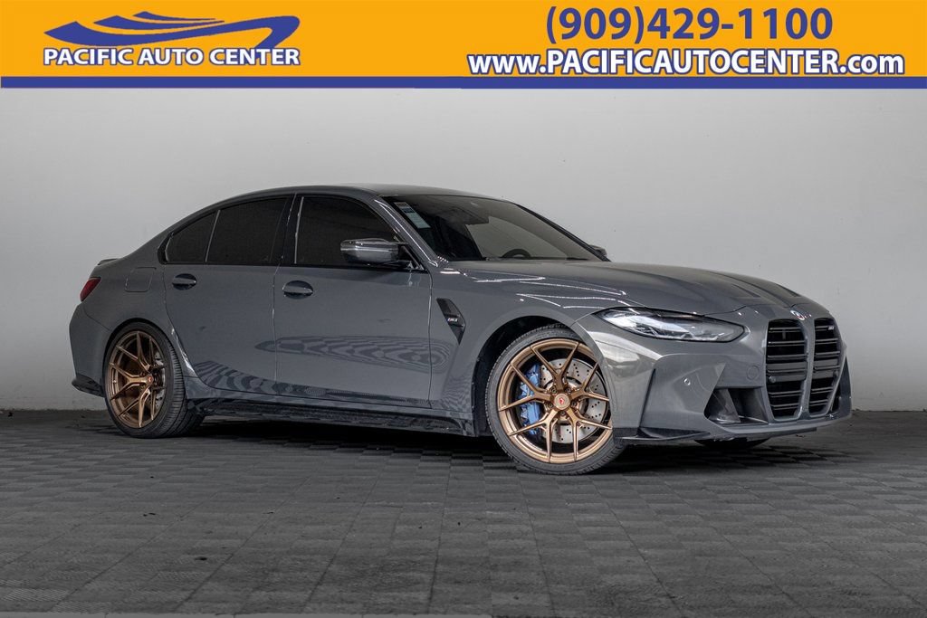 Used 2023 BMW M3 w/ M Carbon Exterior Package RWD image 1