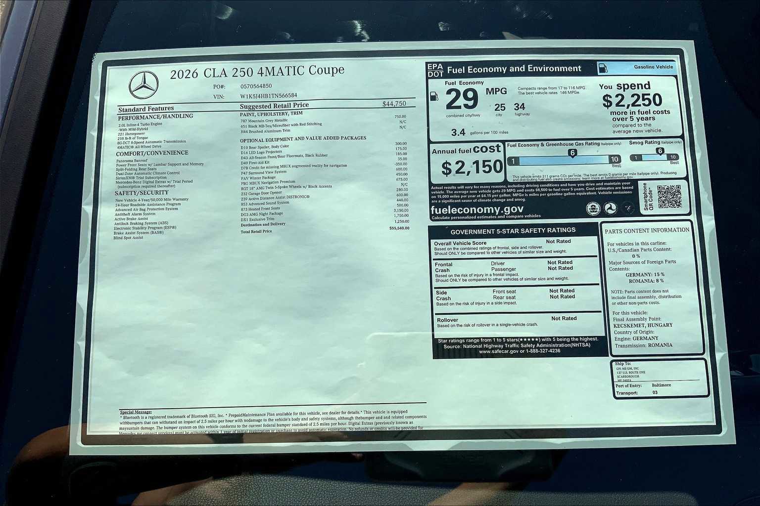 Certified 2026 Mercedes-Benz CLA 250 4MATIC image 26