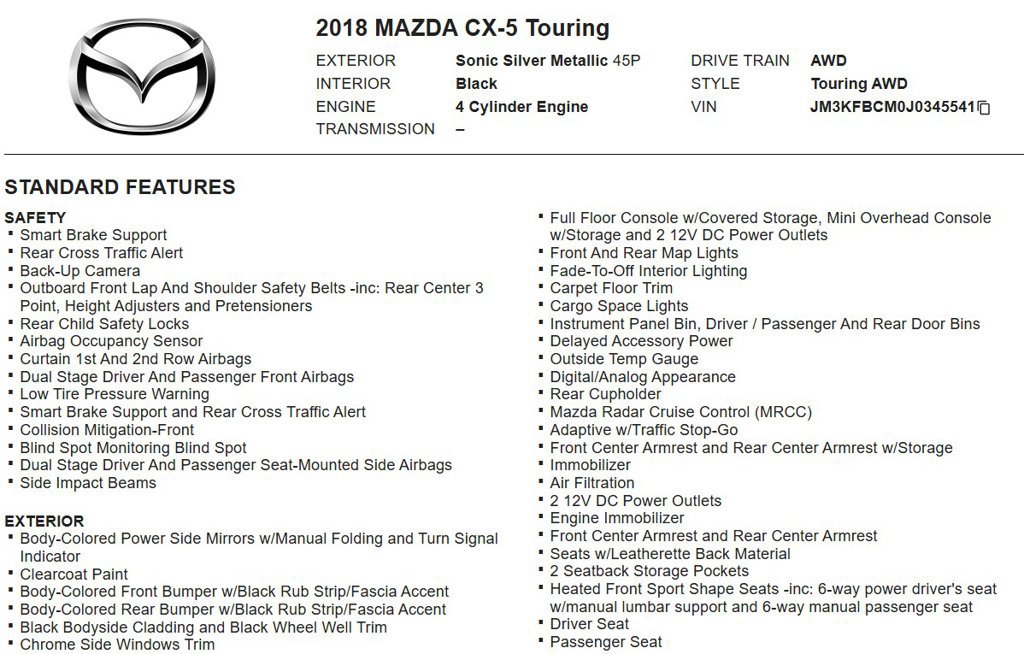 Used 2018 MAZDA CX-5 Touring AWD/4WD image 17