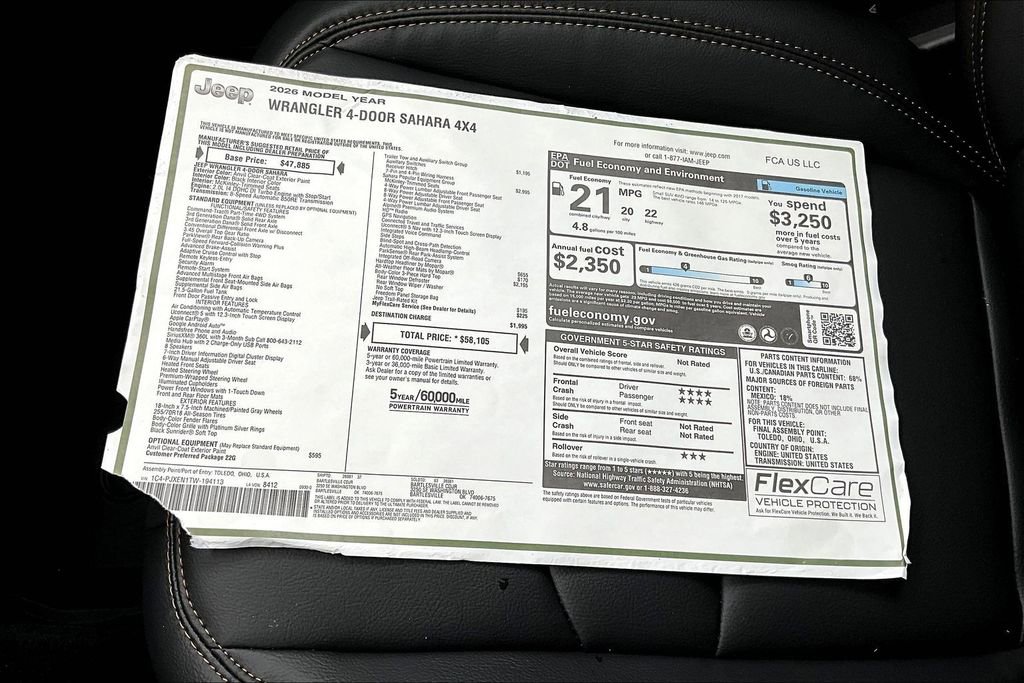 New 2026 Jeep Wrangler Sahara image 14