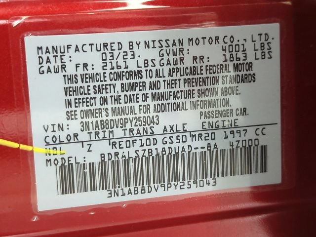 Certified 2023 Nissan Sentra SR w/ SR Premium Package FWD image 30