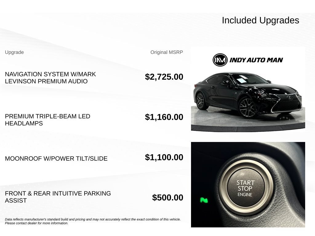 Used 2018 Lexus RC 350 AWD w/ Accessory Package 2 image 18