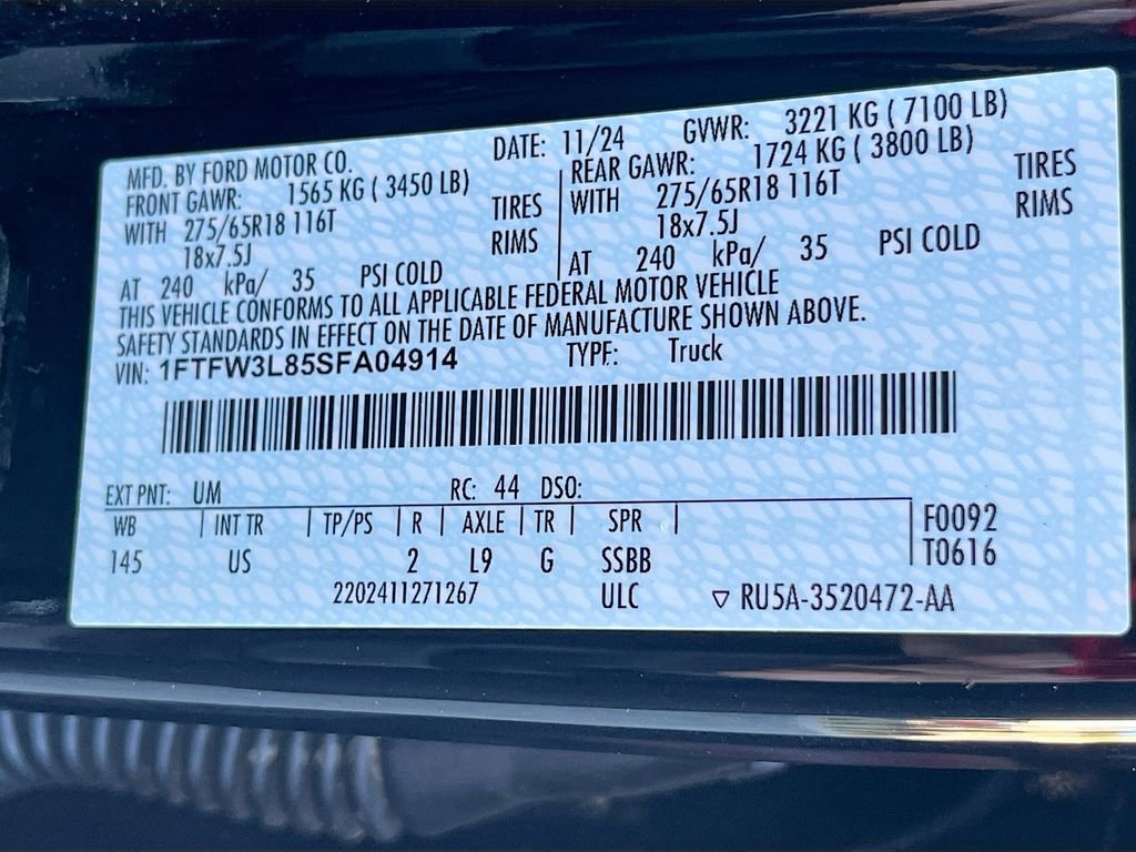 Used 2025 Ford F150 XLT w/ Equipment Group 302A MID image 34