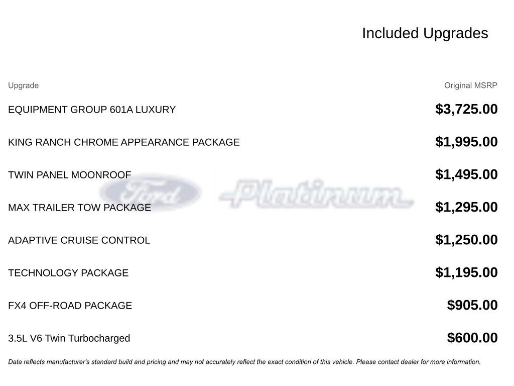 Used 2020 Ford F150 King Ranch w/ Equipment Group 601A Luxury image 17