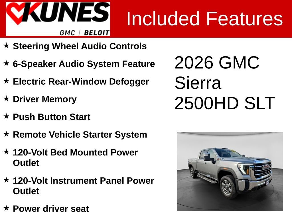 New 2026 GMC Sierra 2500 SLT w/ SLT Premium Package AWD/4WD image 3