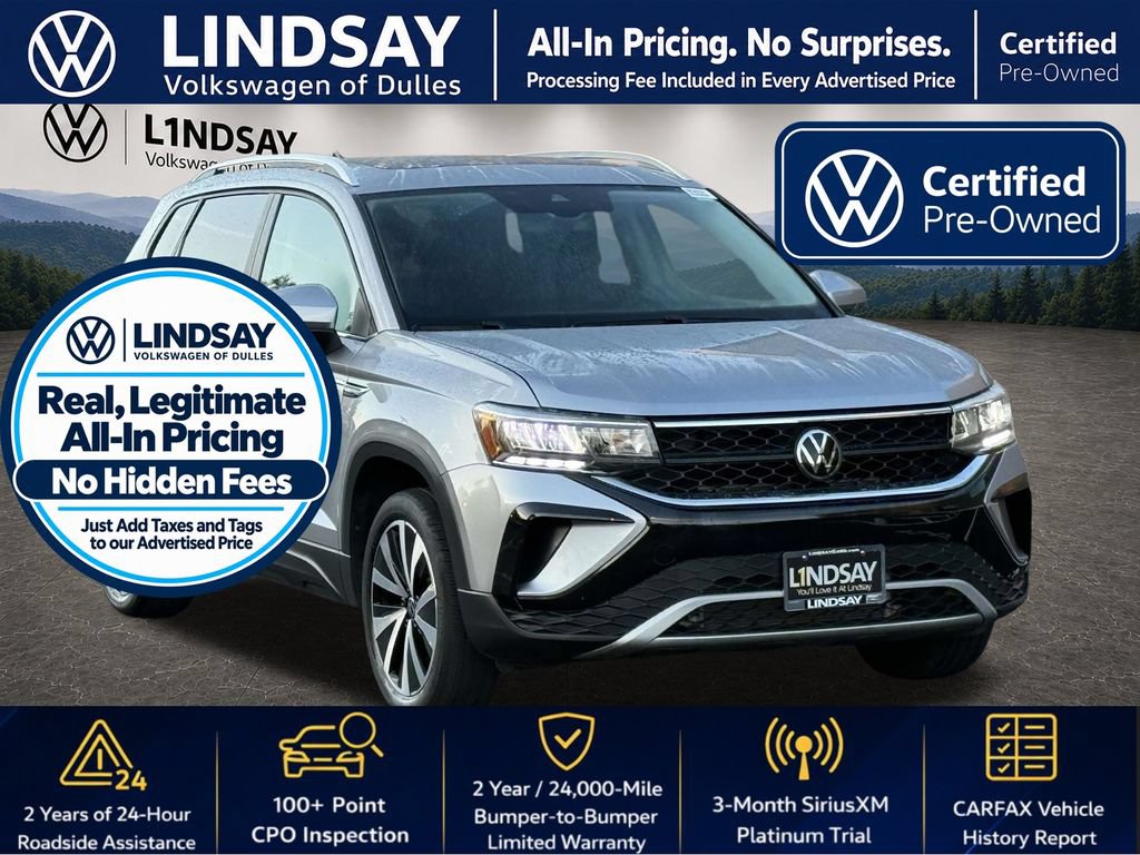 Certified 2023 Volkswagen Taos SE w/ Panoramic Sunroof Package