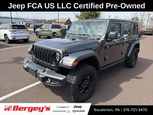 Certified 2025 Jeep Wrangler Unlimited Sport S 4xe