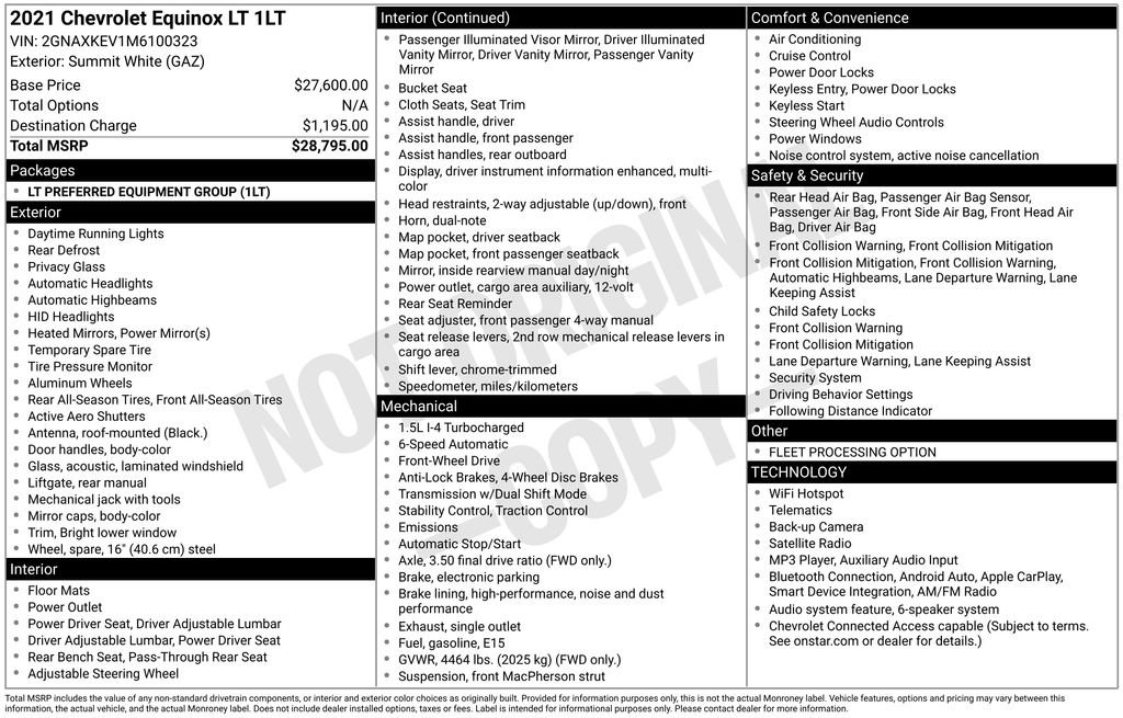 Used 2021 Chevrolet Equinox LT FWD image 16