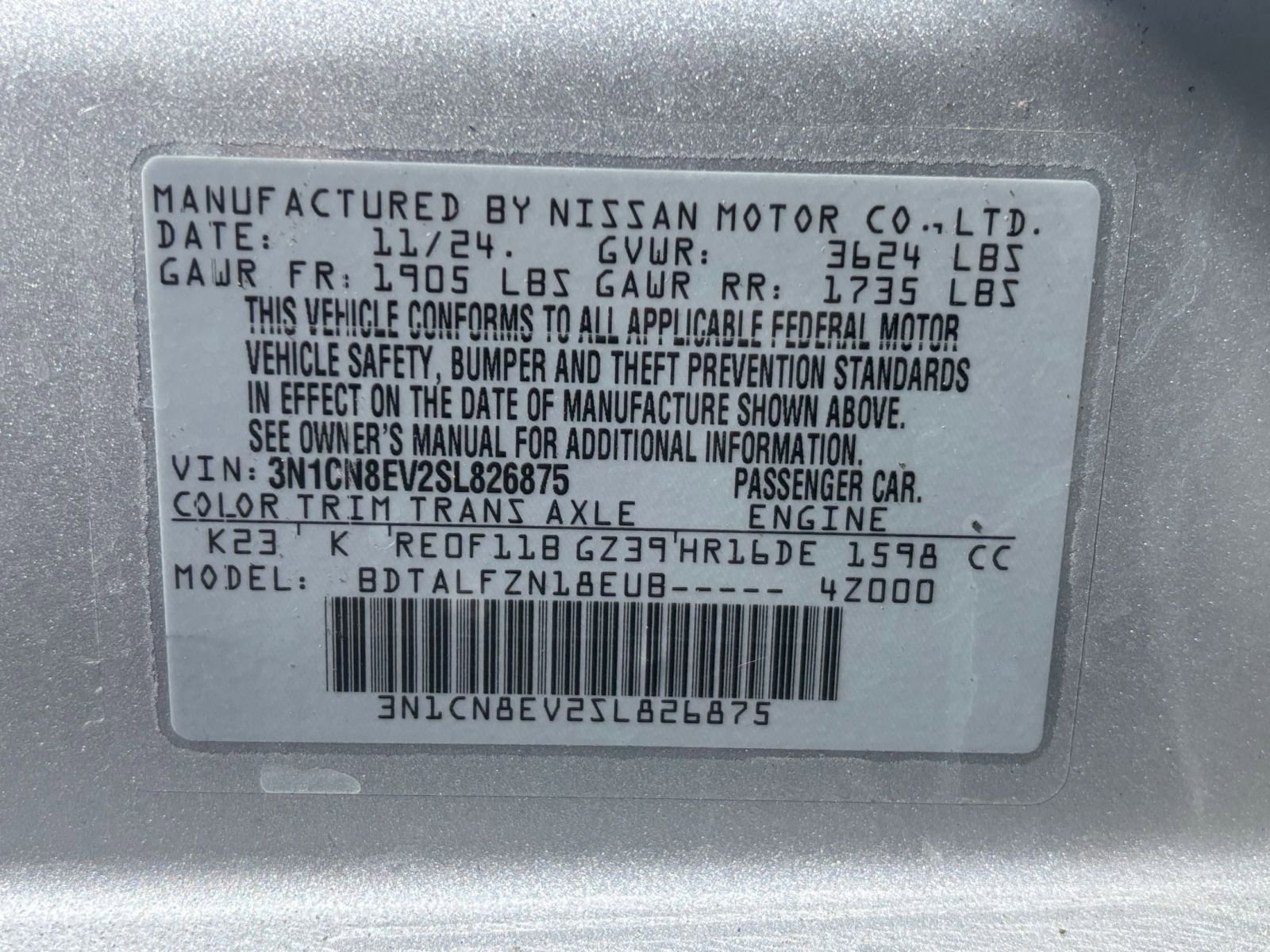 Used 2025 Nissan Versa SV image 27