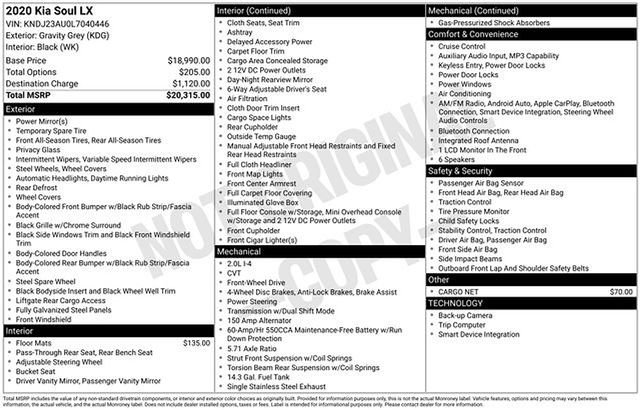 Used 2020 Kia Soul LX image 6