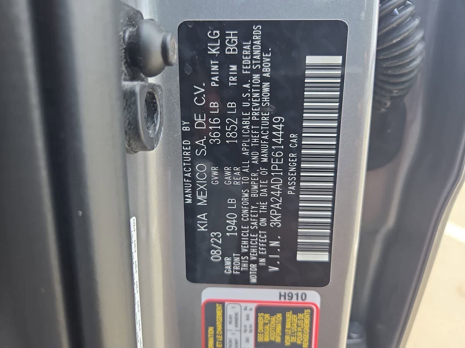 Certified 2023 Kia Rio S FWD image 32