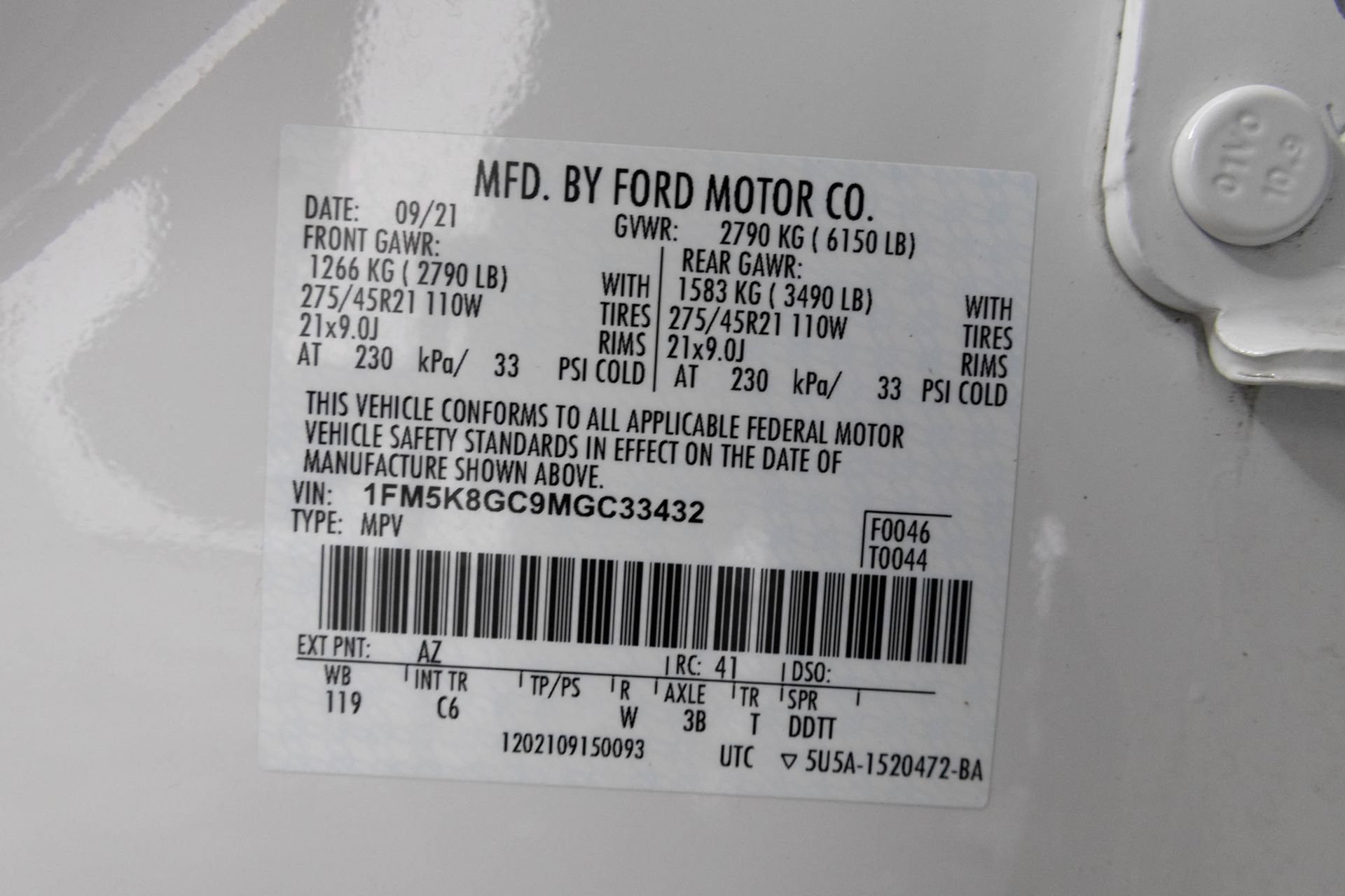 Used 2021 Ford Explorer ST w/ Equipment Group 401A AWD/4WD image 52