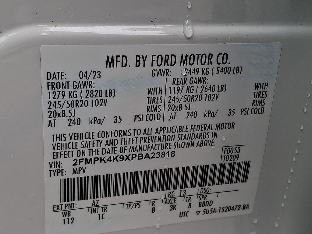 Certified 2023 Ford Edge Titanium w/ Equipment Group 301A image 29
